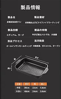 Amazon | グリルパン 魚焼きグリル 波型プレート お手軽 グリル